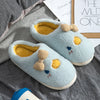 Cotton slippers late winter interior home month shoes bag head warm soft bottom non-slip cartoon plush slippers female