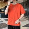 Short-sleeved T-shirt men's tide card summer 2021 new half-sleeved loose trend wild handsome clothes men's suit