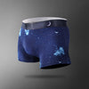 New ice silk print men's underwear queen shorts universe starry air print breathable ice silk adult flat hair shorts