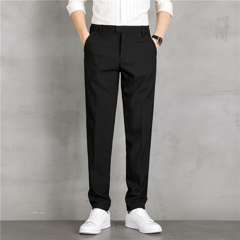 Suit pants men's spring new Korean version of the trend straight slim business versatus Xiaoxi pants men's casual long pants