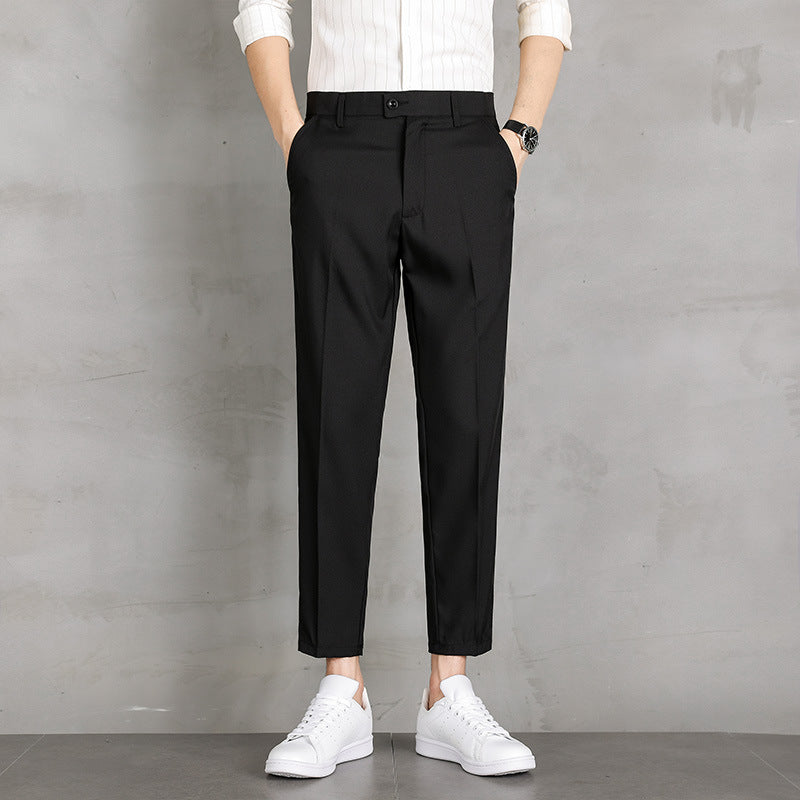 Suit pants men's spring new Korean version of the trend straight slim business versatus Xiaoxi pants men's casual long pants