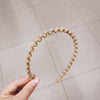 Simple wavy headband solid color matte temperament Liu Haixi hair headband Women's face pressure head jewelry card