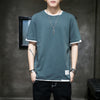 Xinjiang cotton T-shirt cotton T-shirt men's summer new short-sleeved T-shirt students Hong Kong wind body men's round neck Xiachao brand