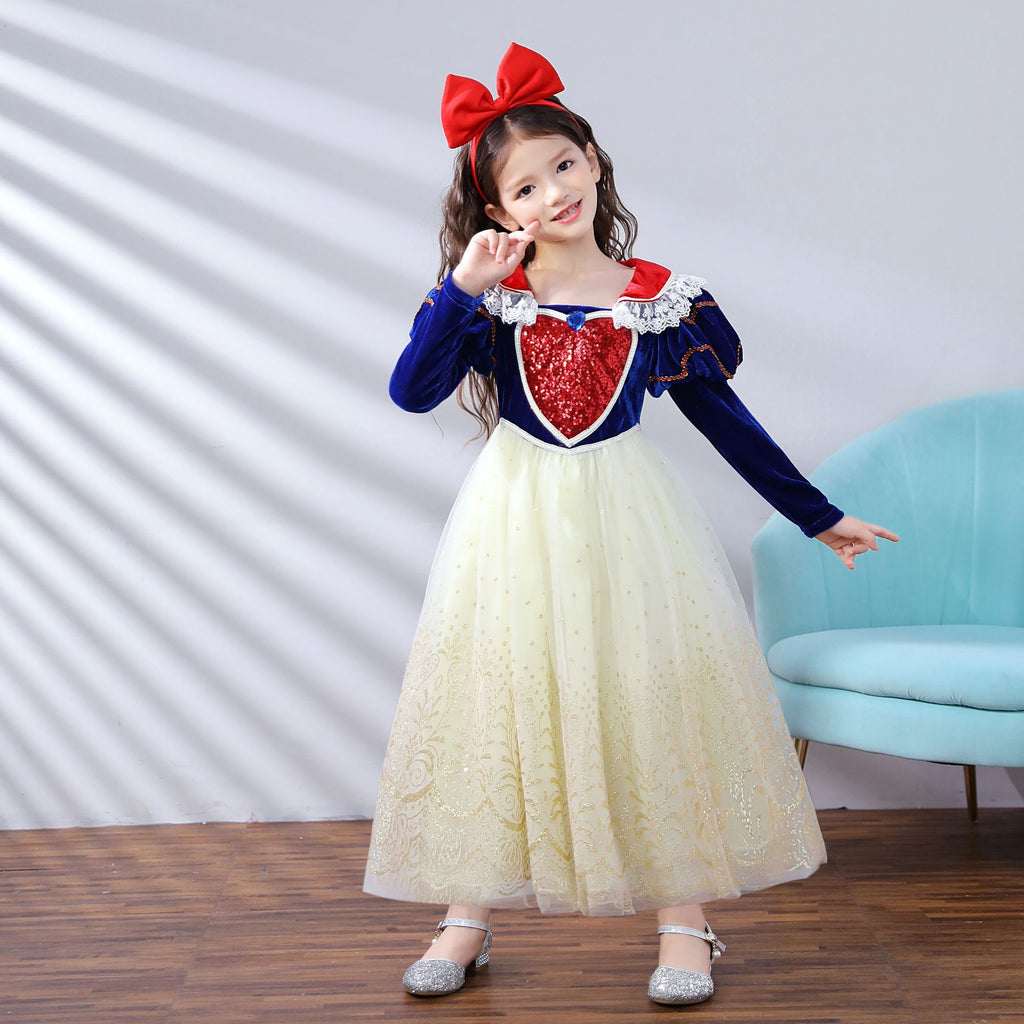 Autumn and winter 2021 Ice and Snow Qiyuan Girls Dress Halloween Bubble Puffs Pengon Lolita Bai Snow Princess Skirt