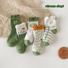 21 new children's socks autumn and winter combed cotton baby cartoon boys and girls middle tube socks big children socks wholesale