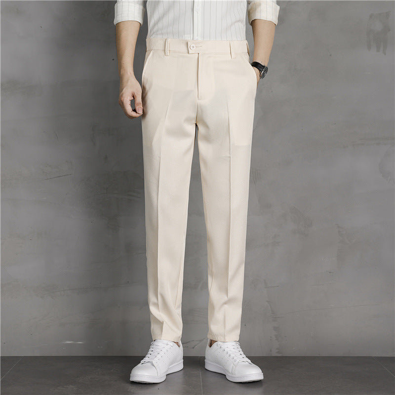 Suit pants men's spring new Korean version of the trend straight slim business versatus Xiaoxi pants men's casual long pants