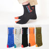 Five finger socks, cotton lines, four seasons, anti-absorbent, breathable sports, autumn, winter tube men, toe socks wholesale