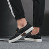 2021 autumn ice silk canvas shoes a foot lazy shoes breathable light sleeve foot shoes casual shoes men's shoes wild