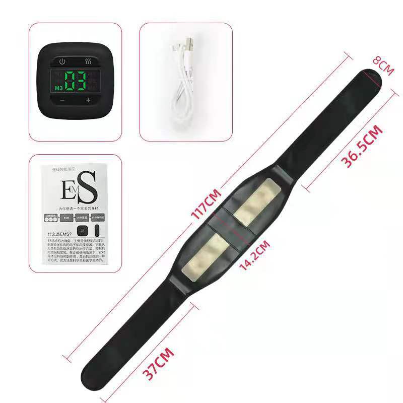 EMS smart charging models, stable lazy abdominal muscle stickers fitness abdomen exercise muscular weights fitness instrument