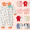 Baby suede spring and autumn cotton A category spring female baby clothes 8 male 7 haha two months 6 months romper