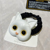 New head rope cute cat hair rope small intestines ring hair ring girl meatball head rope hair rubber band head decoration