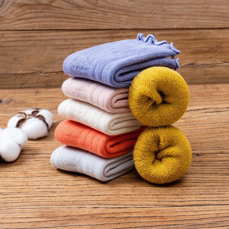 Winter tube children's socks candy color rod thickening baby socks newborn plus velvet warm baby socks