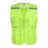 Workwear vest order logo mesh mesh mesh multi-pocket outdoor photography reflective safety vest order