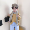 Children's scarf autumn 2021 vertical striped color ball collar cotton rival anti-wind row spring and autumn thin section baby towel