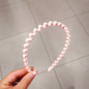 Simple wavy headband solid color matte temperament Liu Haixi hair headband Women's face pressure head jewelry card