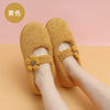 Cotton slippers female winter September post-production soft bottom month cute plush October home anti-slip bag with ladies cotton shoes