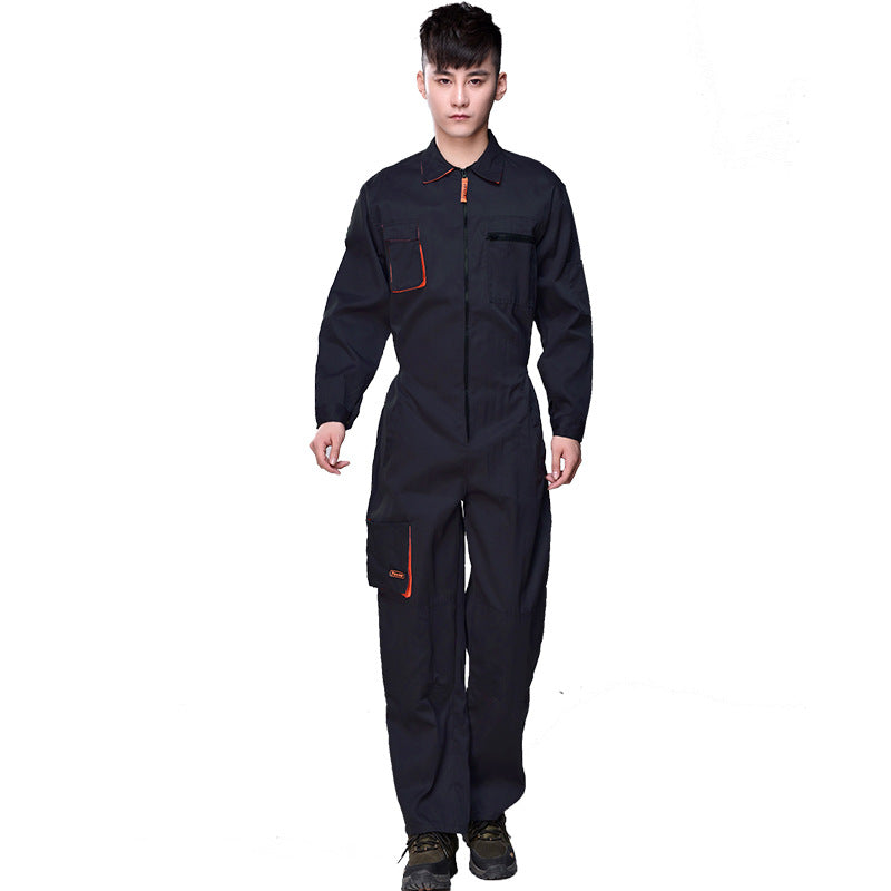 Auto 4S shop custom one-piece suit men's tooling uniform labor insurance auto repair mechanic repair dust-proof suit one-piece work clothes suit