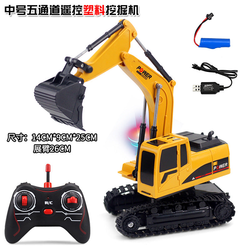 Track-type remote-controlled landing car alloy excavator shovel excavation engineering paradise remote control car cross-border toys boy