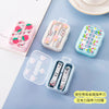 Colors red cartoon printing nail knife two-piece nail nail stainless steel nail scissor curved interfering nail clamp