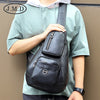 Jiameida leather chest bag male trend Messenger bag men's bag leather outdoor casual large capacity bag 4025