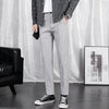 Spring and summer thin section, small suit trousers, men, Korean version, casual men, slim, nine points, suit trousers