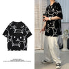 INS tide card cross-border large size cartoon men's T-shirt couple round neck short-sleeved T-shirt loose summer