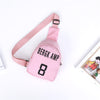 2021 new Korean version of the children's bag digital printing alphabet shoulder love cartoon baby chest bag girls Messenger bag