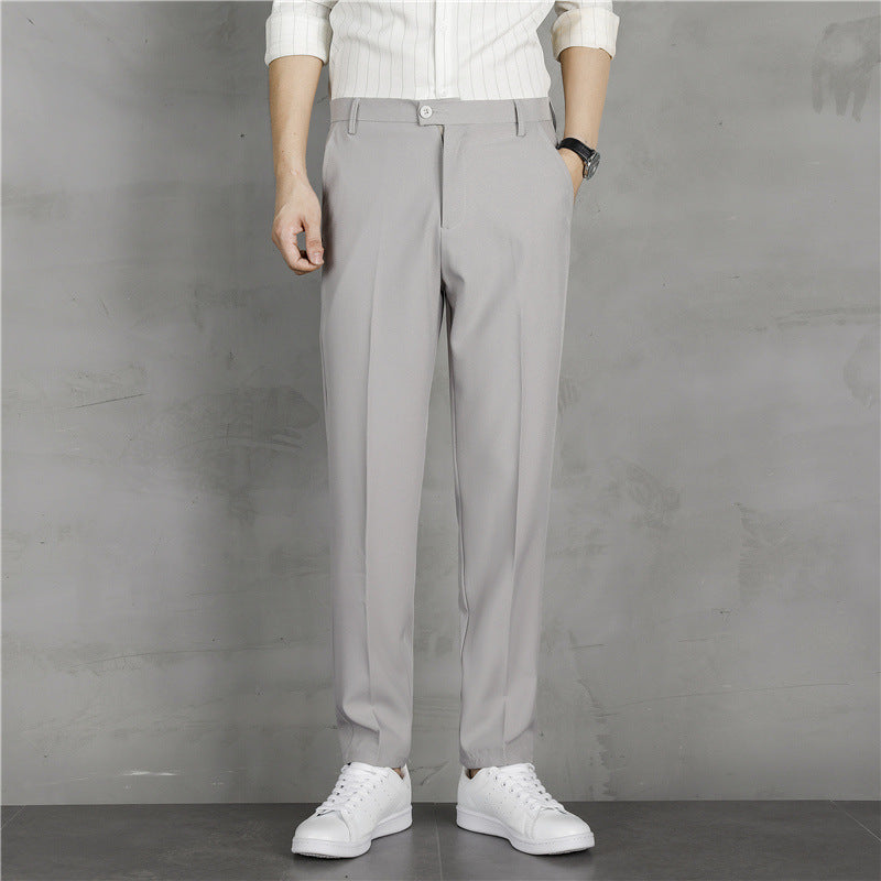 Suit pants men's spring new Korean version of the trend straight slim business versatus Xiaoxi pants men's casual long pants