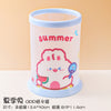 Cartoon creative round folding pen holder Small fresh INS stationery storage pen barrel student office desk sash box