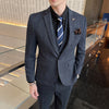 A drop-shipping 2022 new men's plaid suit business casual banquet dress Korean suit three-piece suit