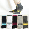 Five finger socks, cotton lines, four seasons, anti-absorbent, breathable sports, autumn, winter tube men, toe socks wholesale