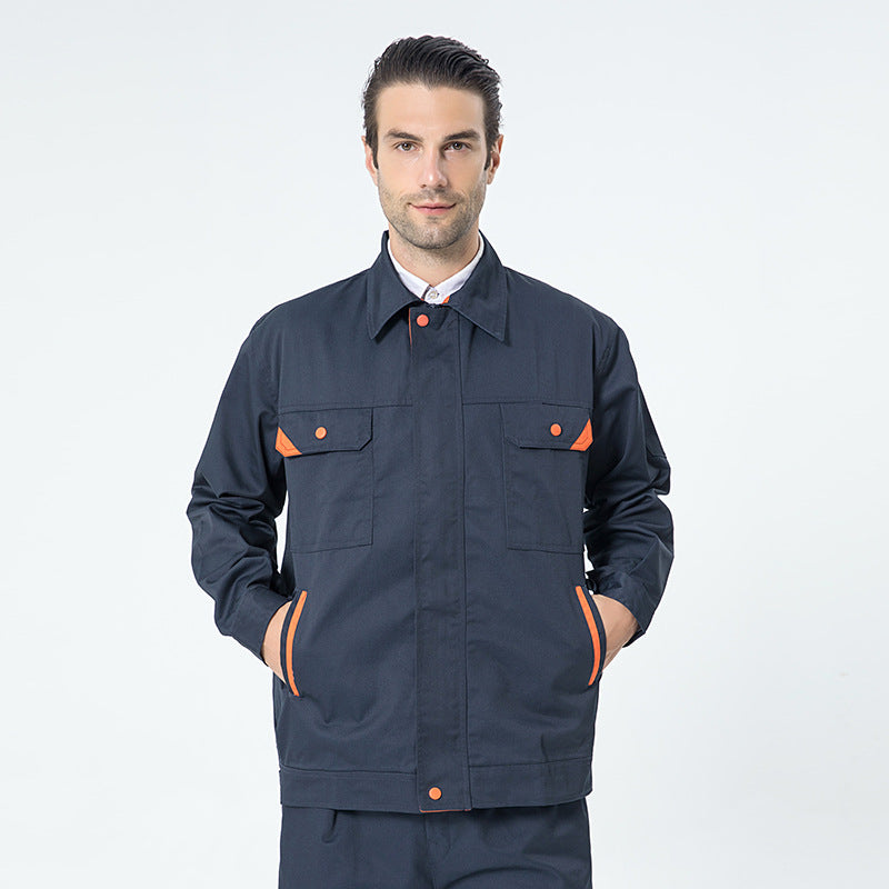 Autumn and winter long-sleeved work clothes labor protection clothes tooling suits work clothes welding factory clothes auto repair factory site engineering electrician