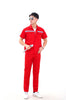 Factory wholesale spring, autumn and summer long and short-sleeved reflective strips overalls suits men and women labor insurance clothing workshop tooling customization