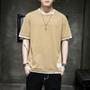 Xinjiang cotton T-shirt cotton T-shirt men's summer new short-sleeved T-shirt students Hong Kong wind body men's round neck Xiachao brand