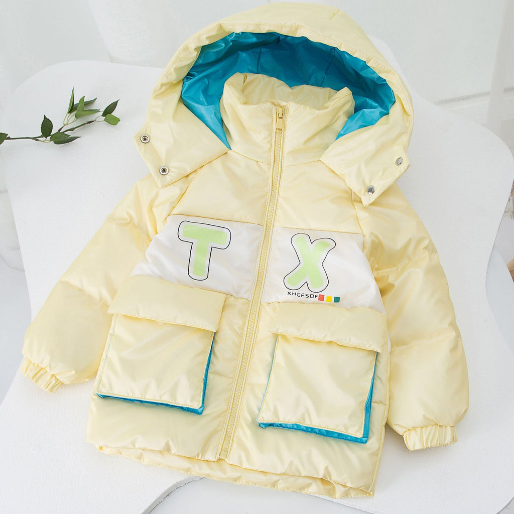 Rui autumn and winter new children's down jacket thickened free wash hooded down jacket children down jacket entity wholesale supply