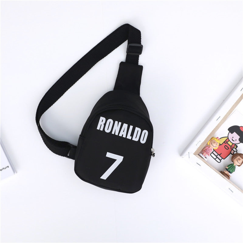 2021 new Korean version of the children's bag digital printing alphabet shoulder love cartoon baby chest bag girls Messenger bag