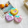 Foreign trade children's Messenger bag small peach heart peach gas flow sand silicone pink tender girl heart cute small slung purse