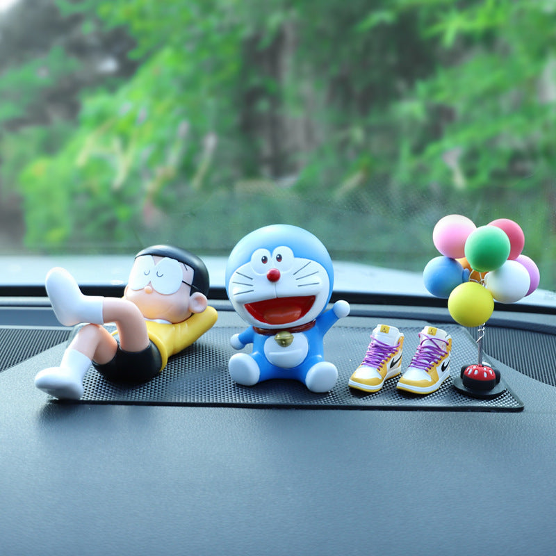 Sleeping Daxiong car ornaments Doraemon A dream blue fat man car ornaments dolls Connector interior decoration products
