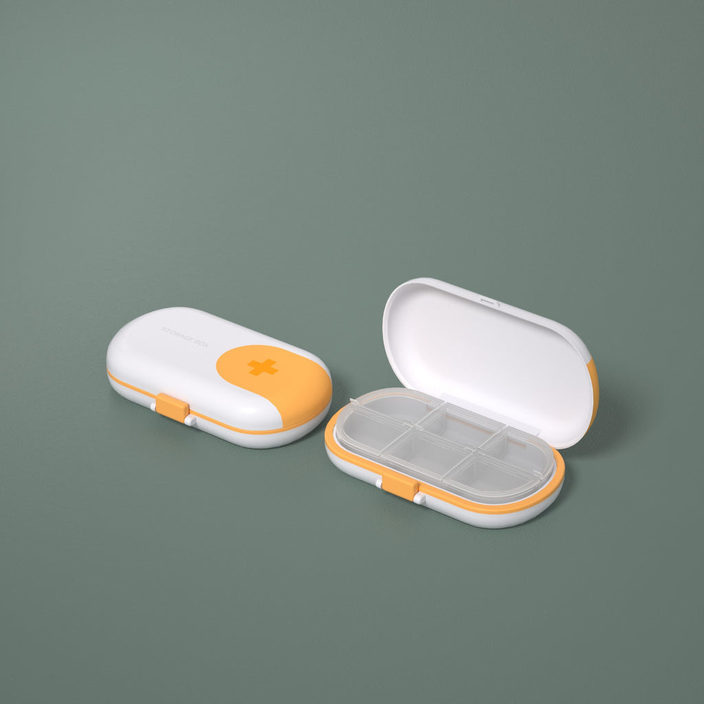 Portable small medicine box portable 7 days division cartridge big capacity exquisite small mini pill small box dispensing box