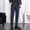 Spring and summer thin section, small suit trousers, men, Korean version, casual men, slim, nine points, suit trousers