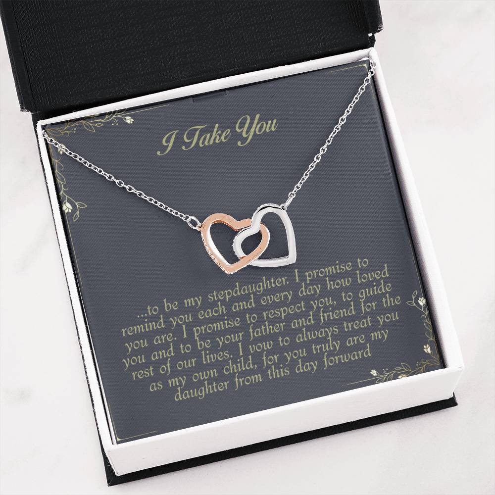 Wedding Gift for Stepdaughter -  Groom to Bonus Daughter Necklace