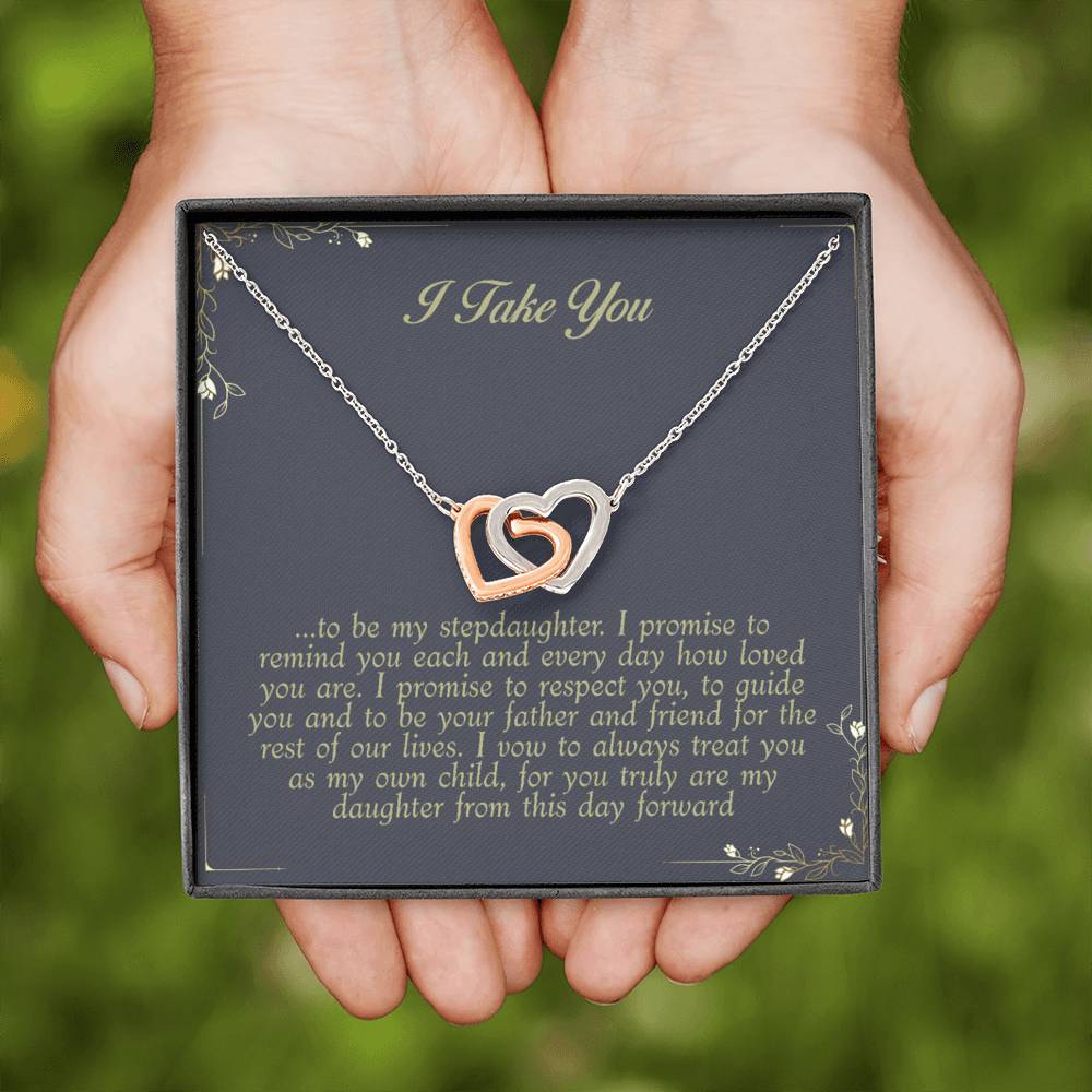 Wedding Gift for Stepdaughter -  Groom to Bonus Daughter Necklace