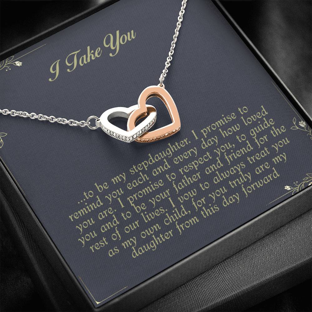 Wedding Gift for Stepdaughter -  Groom to Bonus Daughter Necklace