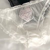 Lace Heart Ruffles Embroidered Panties