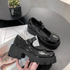 @YupRnTae — Mary Janes Buckle Platform High Heels