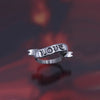 Silver Gothic Punk Graphic Rings