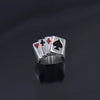 Silver Gothic Punk Graphic Rings