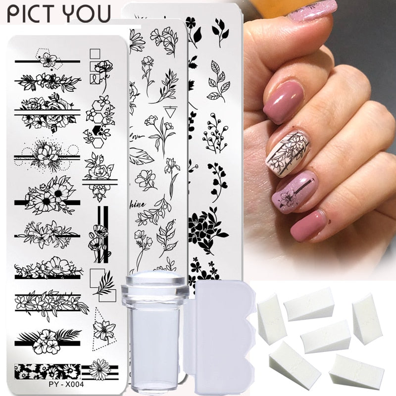 Nail Stamping Plates - 9pcs/Set