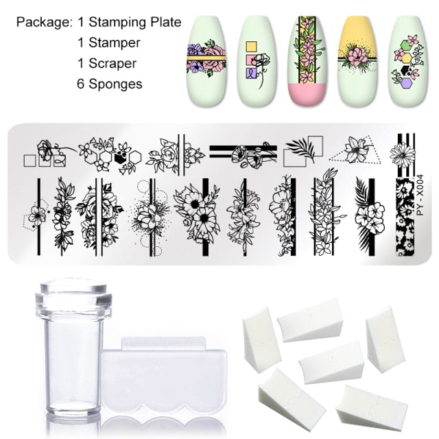 Nail Stamping Plates - 9pcs/Set