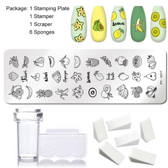 Nail Stamping Plates - 9pcs/Set